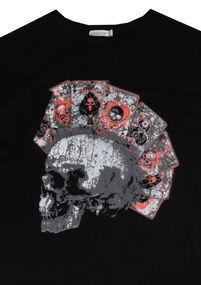 N4 CHARCOAL KS13061 POKERSKULL TSHIRT-t-shirts,-tanks-and-singlets-Site & Site1
