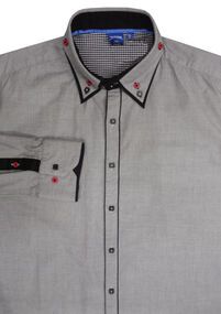 O3 DUKE KS11312 RAUL DB COLLAR LS-casual-dress-Site & Site1