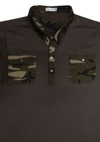 D3 CHARCOAL KS13063 CAMO POLO-polo-shirts-Site & Site1