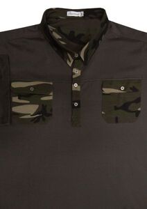 D3 CHARCOAL KS13063 CAMO POLO