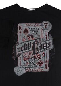D3 CHARCOAL KS13066 LUCKY KINGS TSHIRT