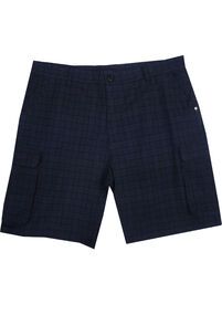D3 CHARCOAL KS13073 TARTAN CHECK CARGO-casual-shorts-Site & Site1