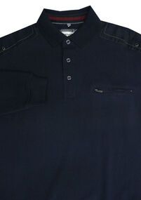 24 BAILEYS 3015 3BF SUEDE SHOULDER TOP-rugby-tops-Site & Site1