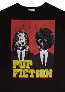 24 CHARCOAL KS13079 PUP FICTION TSHIRT