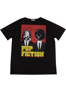 24 CHARCOAL KS13079 PUP FICTION TSHIRT