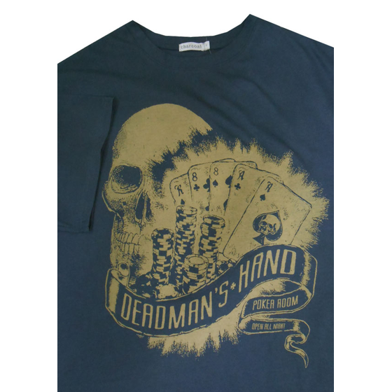 44 CHARCOAL KS14011 DEADMAN HAND TSHIRT