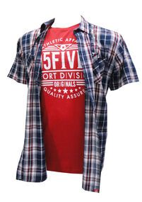 34 DUKE KS11485 KENNEDY COMBO SHIRT-casual-dress-Site & Site1