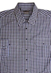 44 COUNTRY 18701L CHECK 2 POCKET LS-casual-dress-Site & Site1