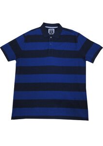 54 GAZ MAN POLW14021 BLOCK STRIPE POLO