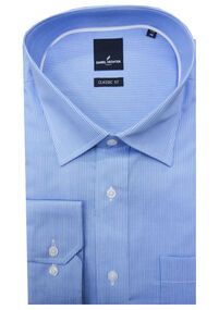 24 DANIEL HECHTER 801 BUS CUFF' STRIPE-business-shirts-Site & Site1
