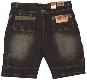 KAM JEANS VINTAGE2 DENIM CARGO SHORT
