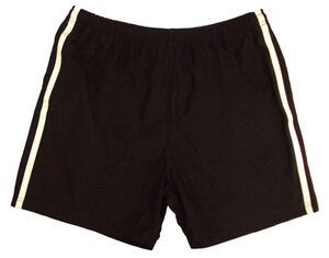 80 CHARCOAL KS1078 STRIPE RUNNER SHORT