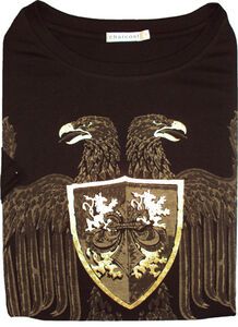 CHARCOAL KS1086 EAGLE TSHIRT 