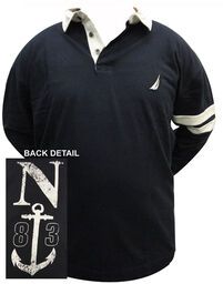 NAUTICA Z94105 LS WSLV STPE 83 ANCHOR-rugby-tops-Site & Site1