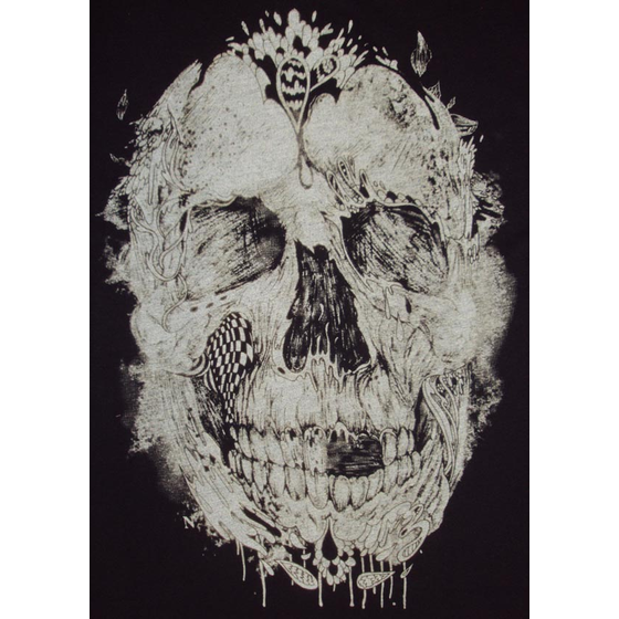 D0 CHARCOAL 10105 SKULL TEAR TSHIRT