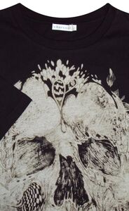 D0 CHARCOAL 10105 SKULL TEAR TSHIRT