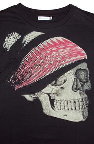 D0 CHARCOAL 10100 SKULL BEANIE TSHIRT-t-shirts,-tanks-and-singlets-Site & Site1