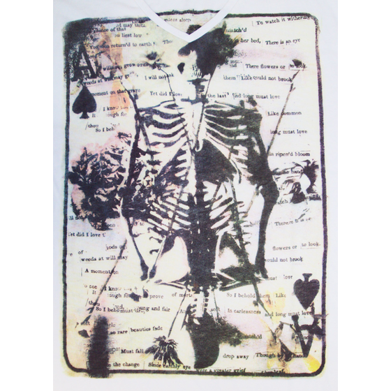 D0 CHARCOAL KS10118 SKULL COLLAGE TSHIRT