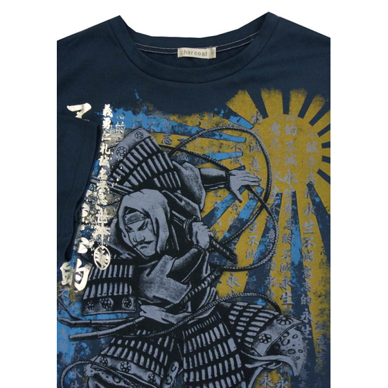 CHARCOAL 10125 SAMURAI SUN TSHIRT