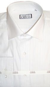 D0 CARLO CONTI 1007306 WHITE RIB STP 361-business-shirts-Site & Site1