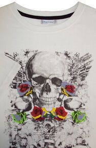 21 CHARCOAL KS10113  SKULL ROSE TSHIRT-t-shirts,-tanks-and-singlets-Site & Site1