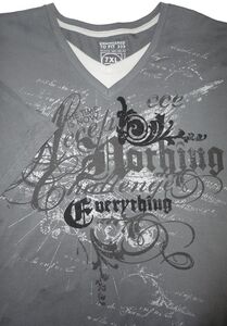 TML 6317B FLOCKING PRINT TEE 