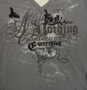 TML 6317B FLOCKING PRINT TEE 