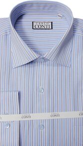 11 CARLO CONTI 100718 BLUE STP TALL 361-tall-mens'-shirts-Site & Site1