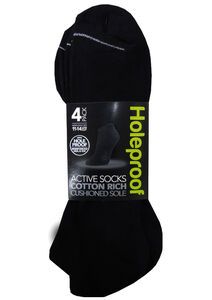 HOLEPROOF SZWN4A 4 PACK LOW CUT 11-14