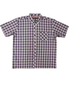 BEN SHERMAN MC1116 RED NAVY CHECK SS
