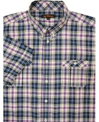 BEN SHERMAN MC1217 CHECK SS SHIRT-casual-dress-Site & Site1