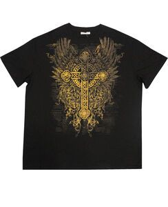 91 CHARCOAL 11165 CRUCIFIX TSHIRT