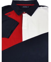 81 NAUTICA Z11232 SPLICED RUGBY POLO 355-polo-shirts-Site & Site1