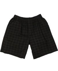 CHARCOAL KS11173A EW BIG CHECK SHORTS-casual-shorts-Site & Site1