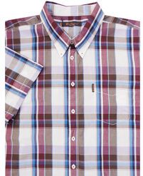 BEN SHERMAN MA0043K CHECK SS-casual-dress-Site & Site1