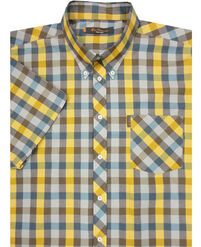 BEN SHERMAN MA0085K BOLD CHECK SS-short-sleeve-shirts-Site & Site1
