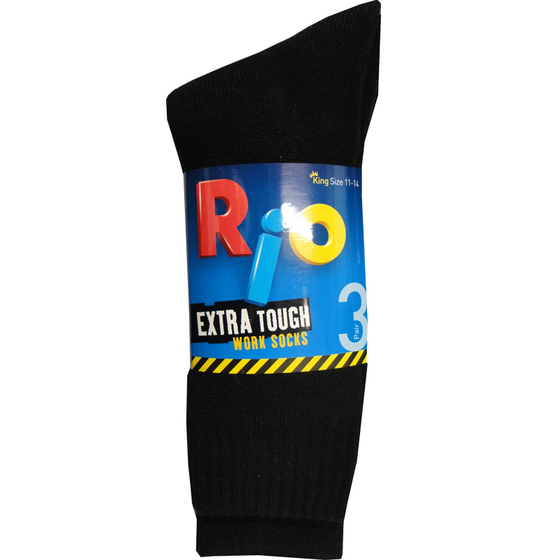 RIO S73653 3 PACK PLAIN WORK SOCK