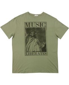 32 CHARCOAL KS1193 MUSIC LIBERTY TSHIRT