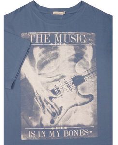 42 CHARCOAL KS1195 SKELTON MUSIC TSHIRT