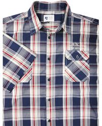 42 KAM JEANS 6014 CHECK INNER SS 453-casual-dress-Site & Site1