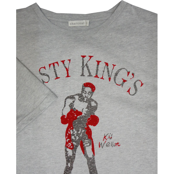 D2 CHARCOAL KS12272 BOXING TSHIRT