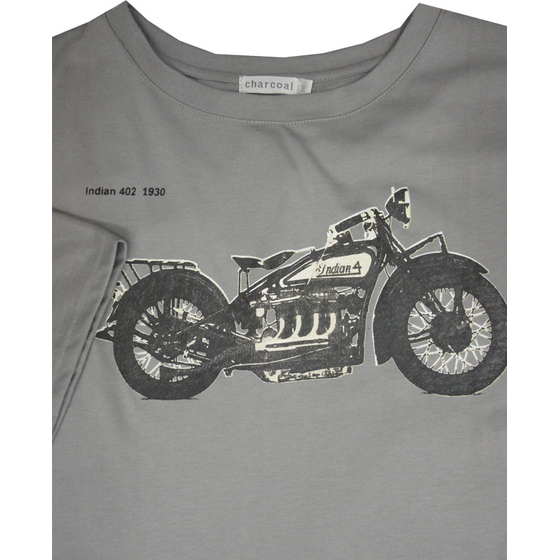 D2 CHARCOAL KS12268 SIDE MBIKE TSHIRT