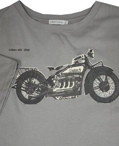 D2 CHARCOAL KS12268 SIDE MBIKE TSHIRT