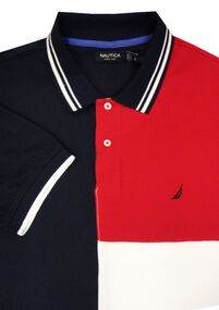 73 NAUTICA NAZ31302 SPLICE POLO 554-polo-shirts-Site & Site1