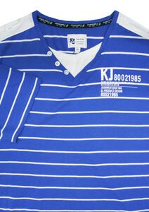 73 KAM JEANS KBS515 STRIPE V NECK TSHIRT