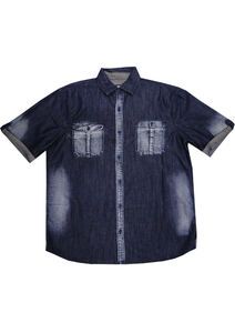 73 KAM KBSHEATH SS DENIM SHIRT