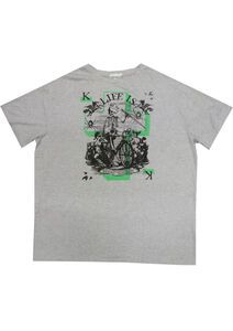 83 CHARCOAL KS13048 SKELATON BIKE TSHIRT
