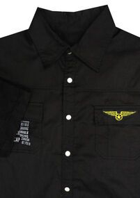 93 CHARCOAL KS13034 AIRFORCE SS SHIRT-casual-dress-Site & Site1