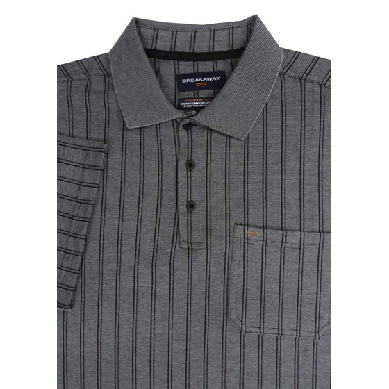 83 BREAKAWAY 60684 VERT STRIPE POLO