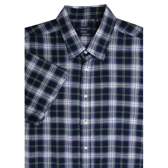 93 BACK BAY G430228 COTLINEN CHECK SS